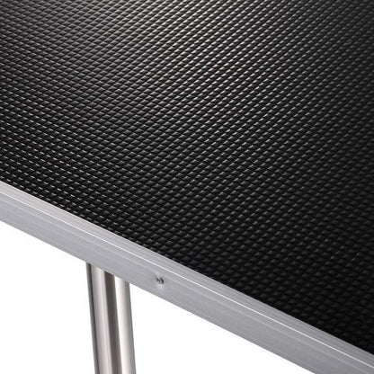 US Local Professional Dog Pet Grooming Table Large Adjustable Heavy Duty Portable With Armrests And Lasso & Grid Tray