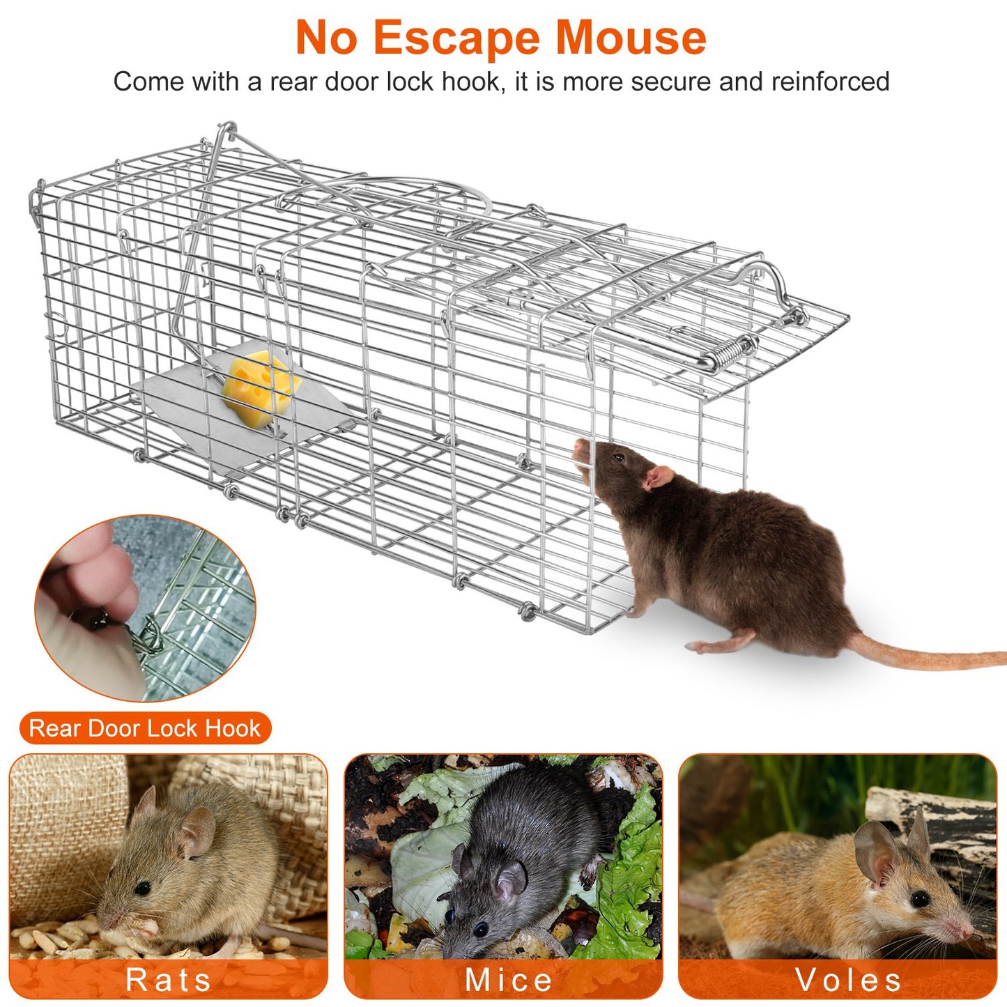 US Local Humanized And Reusable Mouse Traps Are Safe And Suitable For Families, Children, Pets, And Easy To Install