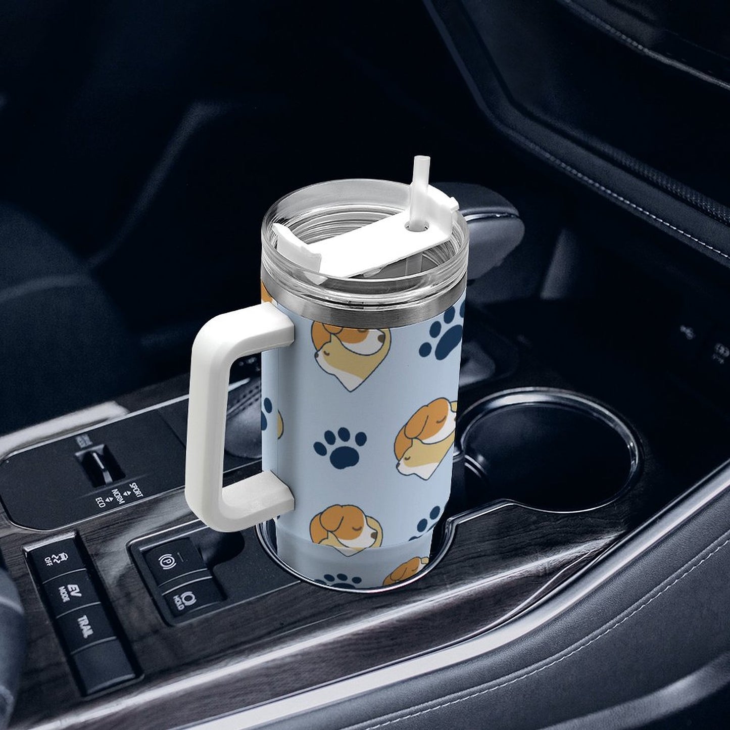 PHDT00357 POD US Local Tumbler 40 oz Large Capacity Car Cup Dog Cat Love Pet Paw
