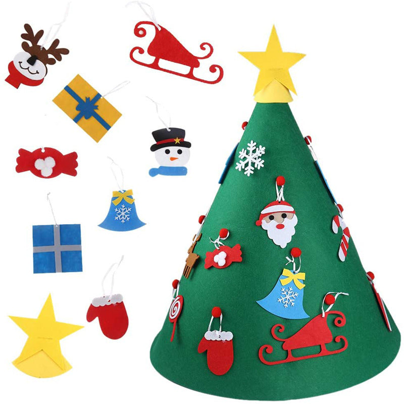 US Local Felt cloth to decorate the Christmas tree