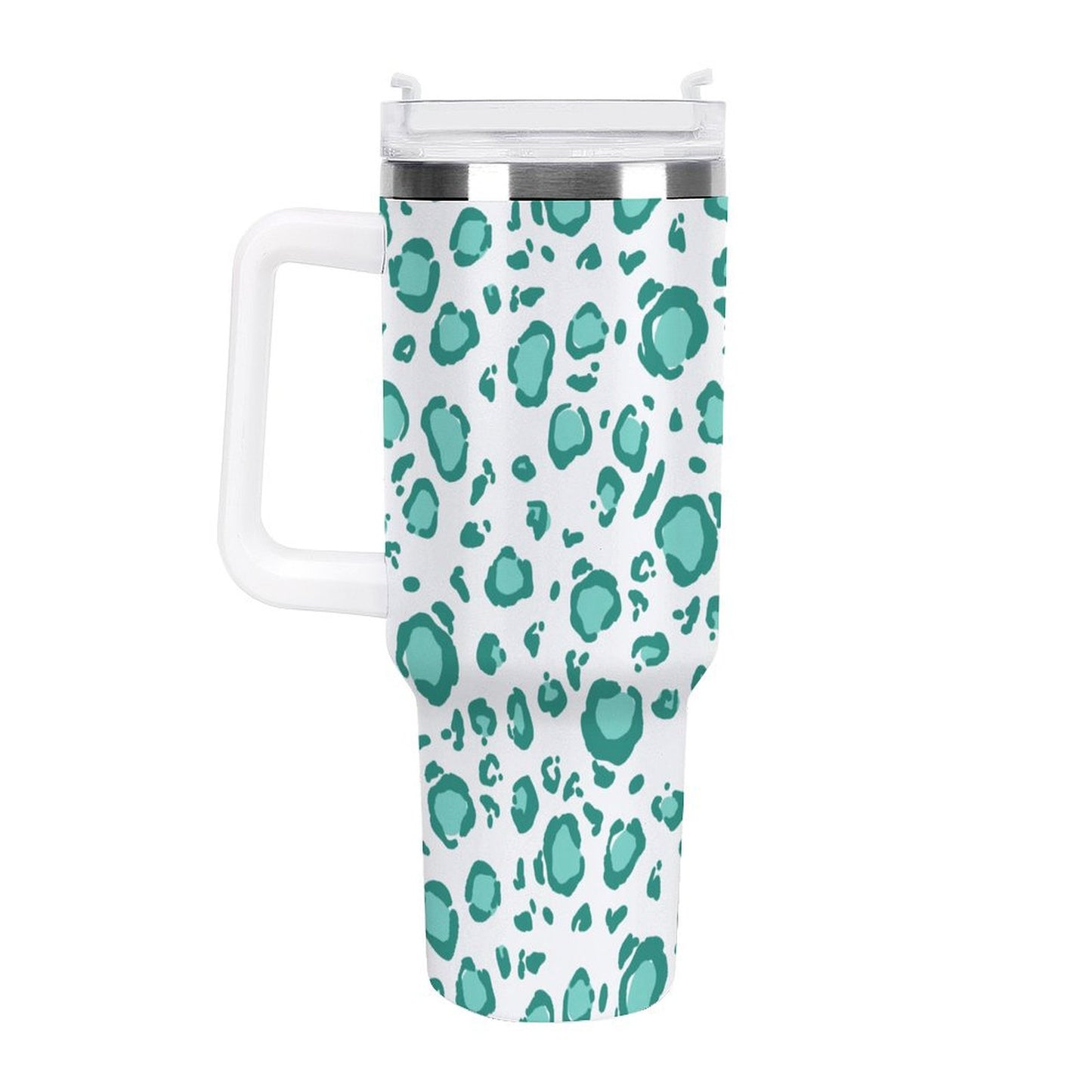 PHDT00382 POD US Local Tumbler 40 oz Large Capacity Car Cup Green Leopard
