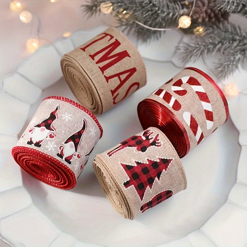 US Local Creative Christmas Ribbon - Set Of 4