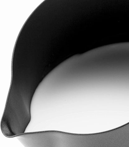 US Local Milk Frothing Jar, Stainless Steel Creamer Nonstick Coated Frothing Jar 12oz-600ml, Matte