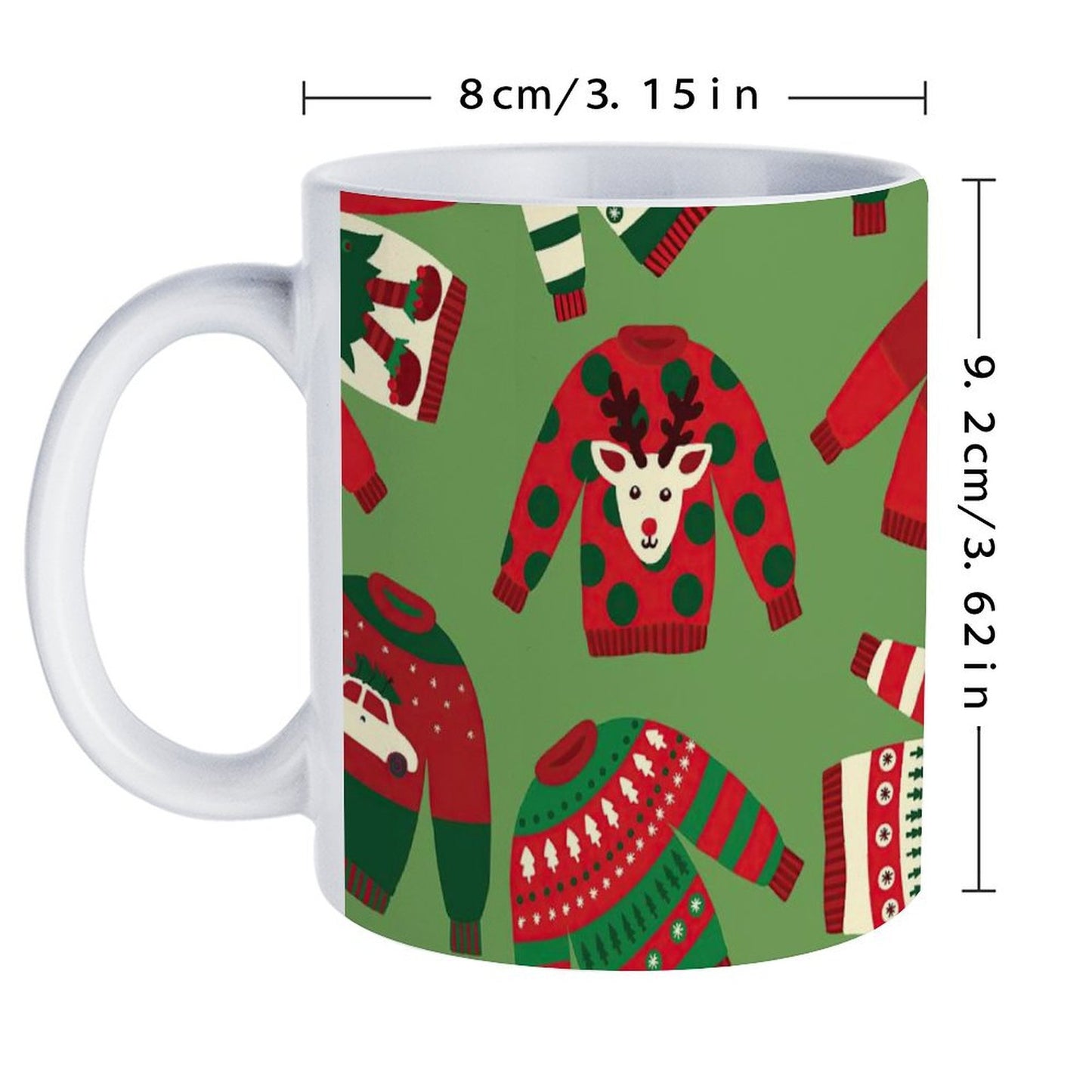 POD US Local White mug with full print, Christmas 0080