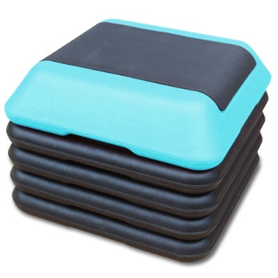 US Local Height-Adjustable Step Aerobics Platform Fitness Equipment Stepper Trainer Exercise Step Platform With 4 Riser