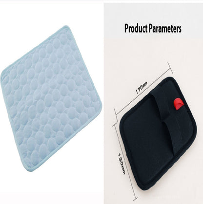 US Local Pet Dog Cat Ice Silk Cold Nest Pad For Cooling In Summer