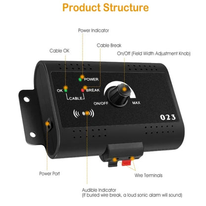 US Local Electric Dog Fence System With Collar And Wire
