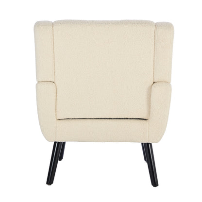 Modern Soft Teddy Material Ergonomics Accent Chair Living Room Chair Bedroom Chair Home Chair With B