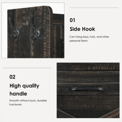 US Local Shoe Cabinet, Entry Home Shoe Cabinet, Entrance Balcony Storage Cabinet, Large Capacity Shoe Rack, Grey