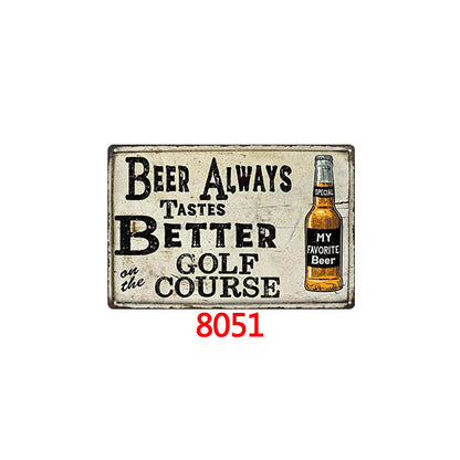 US Local Tin Painting Bar Clothing Store Home Wall Decoration