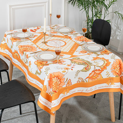 Tablecloth cotton and linen tablecloth