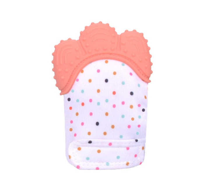 US Local Baby teether baby anti-bite silicone molar gloves children's sound toys