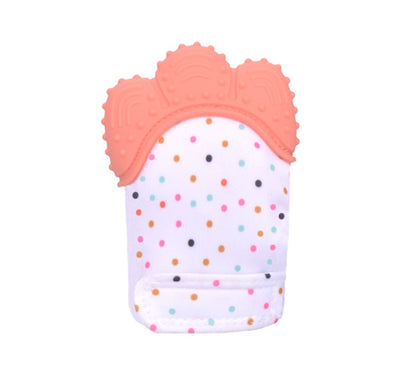 US Local Baby teether baby anti-bite silicone molar gloves children's sound toys