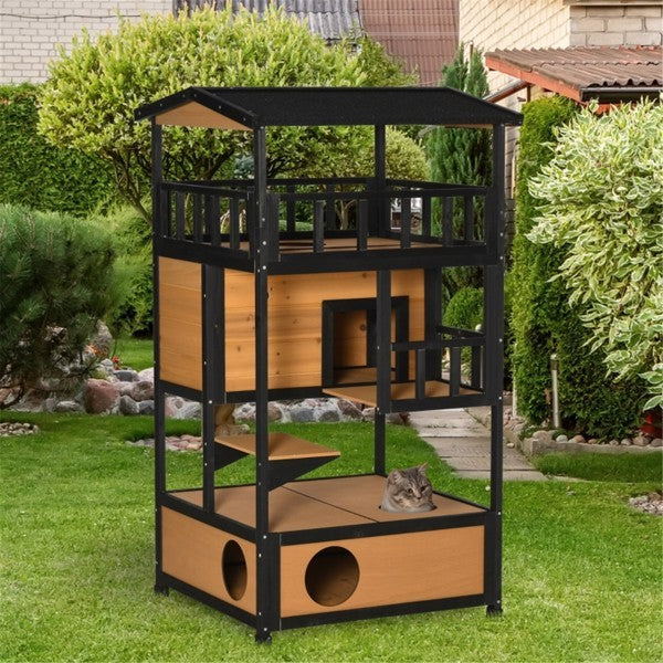 Cat House, Wooden Cat House, No Shipping On Weekends