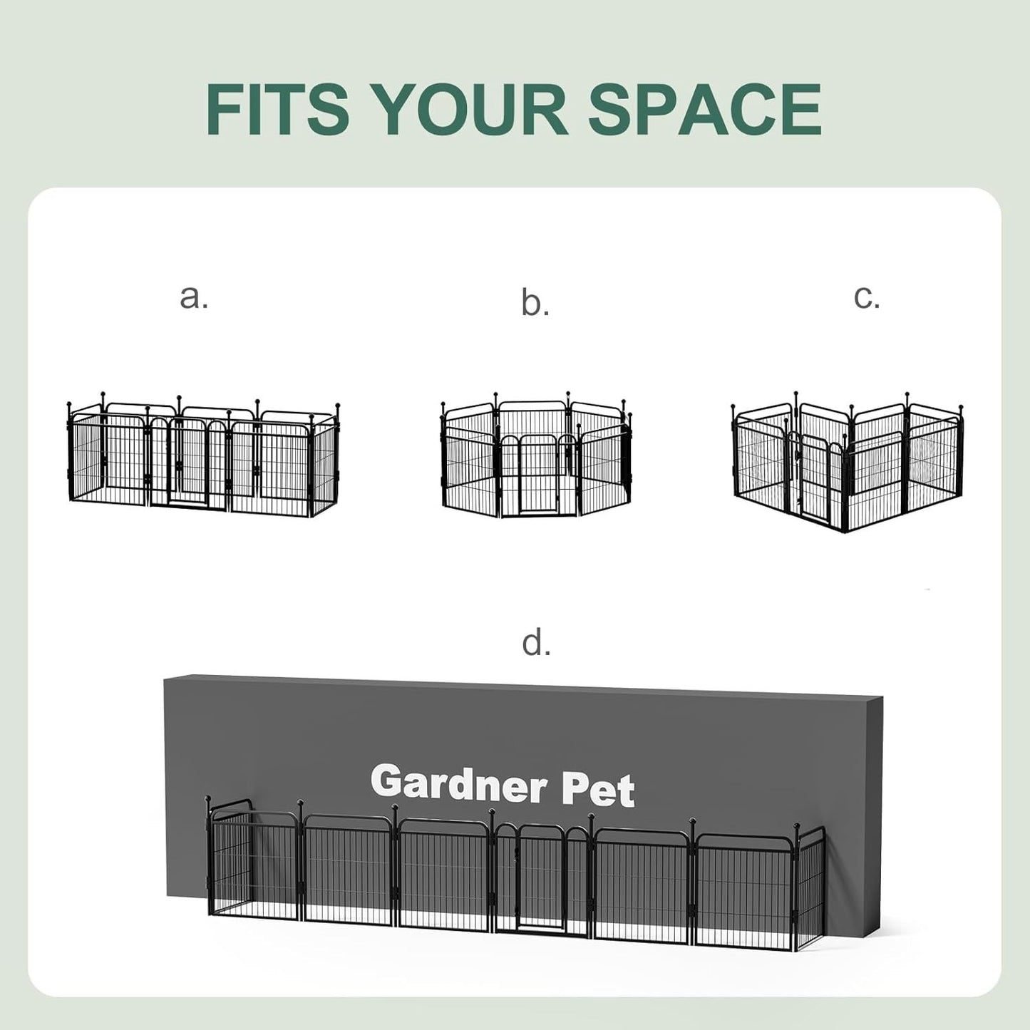 US Local Gardner Pet Dog Fence Indoor And Outdoor Small And Medium Dog Foldable With Gravity Automatic Lock Pet Activity Fence
