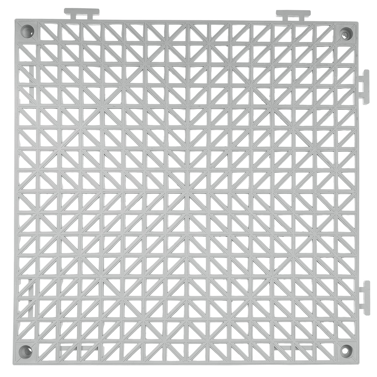 US Local VEVOR Interlocking Tile 50PCS Gray, Drainage Tiles Splicing, Soft PVC Interlocking Drainage Floor Tiles, Non-Slip Drainage Holes For Restroom, Bathroom, Kitchen, Pool, Wet Areas
