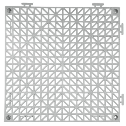 US Local VEVOR Interlocking Tile 50PCS Gray, Drainage Tiles Splicing, Soft PVC Interlocking Drainage Floor Tiles, Non-Slip Drainage Holes For Restroom, Bathroom, Kitchen, Pool, Wet Areas