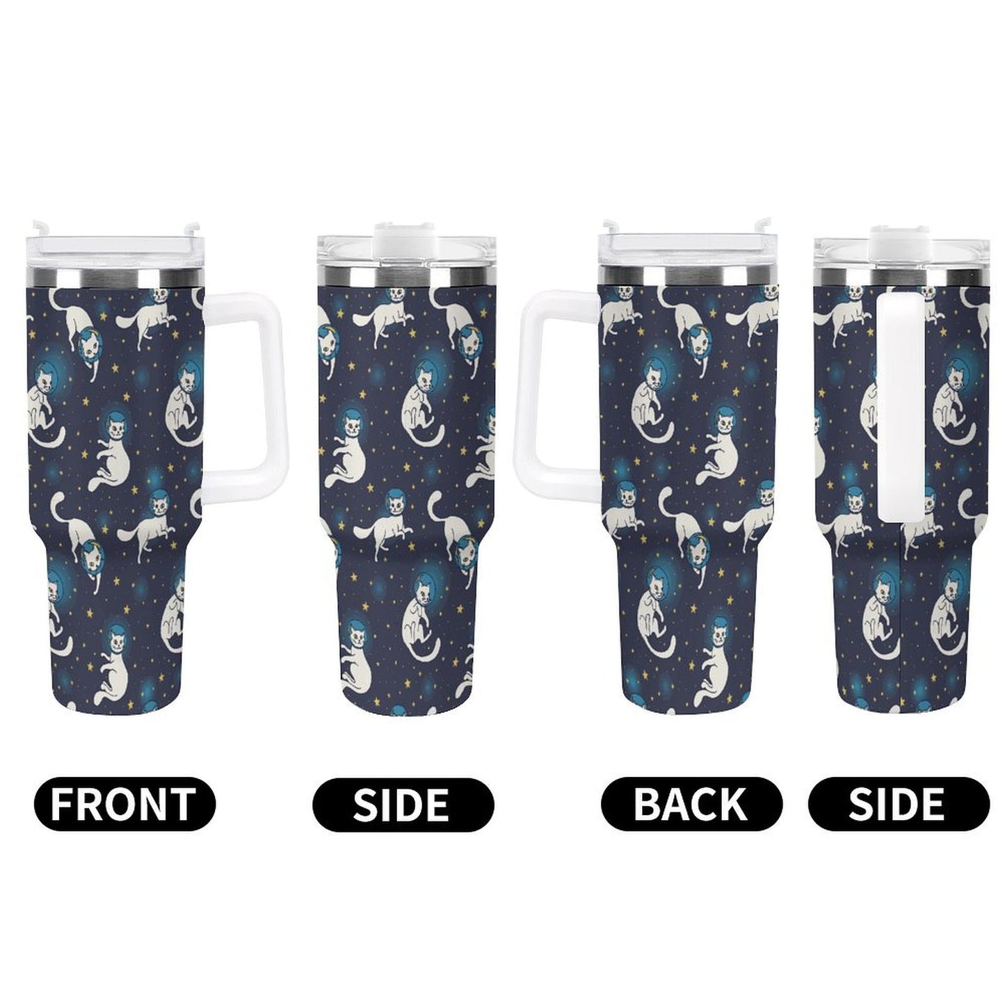 PHDT00455 POD US Local Tumbler 40 oz Large Capacity Car Cup Starry Sky, Cat, Universe