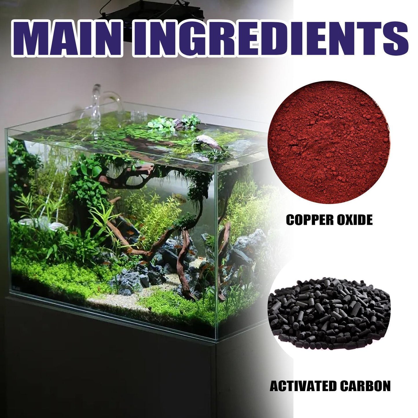 US Local Igbondigal Lichen Fish Tank Cleaning Supplies Algaecide To Remove Moss And Green Water Algae