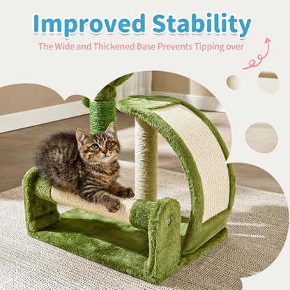 US Local Cactus Shape Natural Sisal Rope Easy To Assemble Green Cat Scratching Post