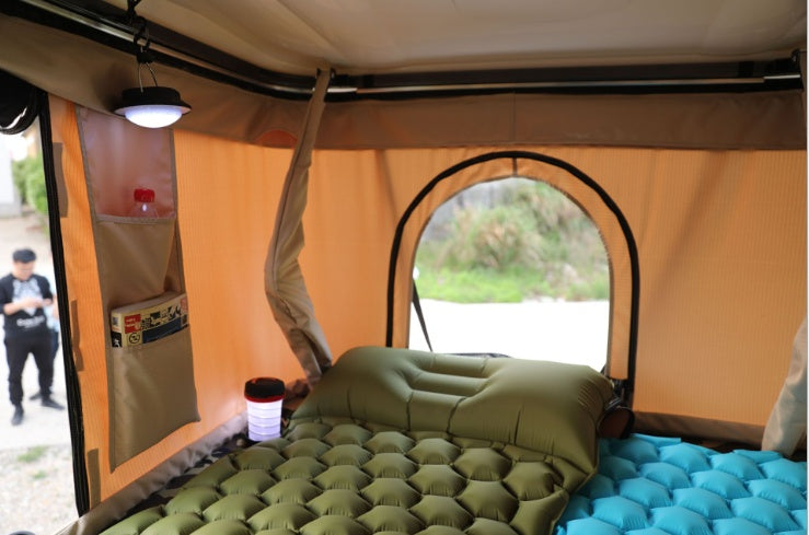 USA Local Outdoor Camping Inflatable Honeycomb Mattress Tent Sleeping Mat