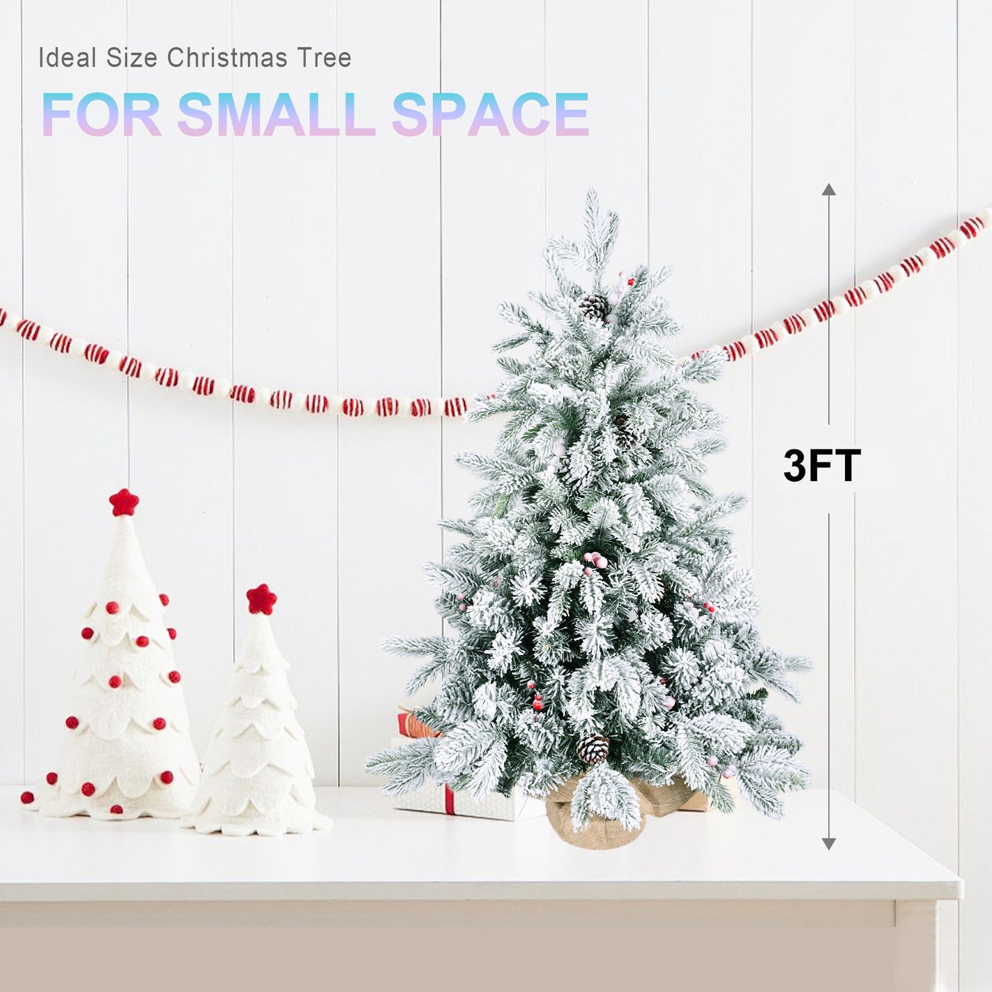 US Local 3ft  PE, PVC Christmas Decoration, Christmas Tree