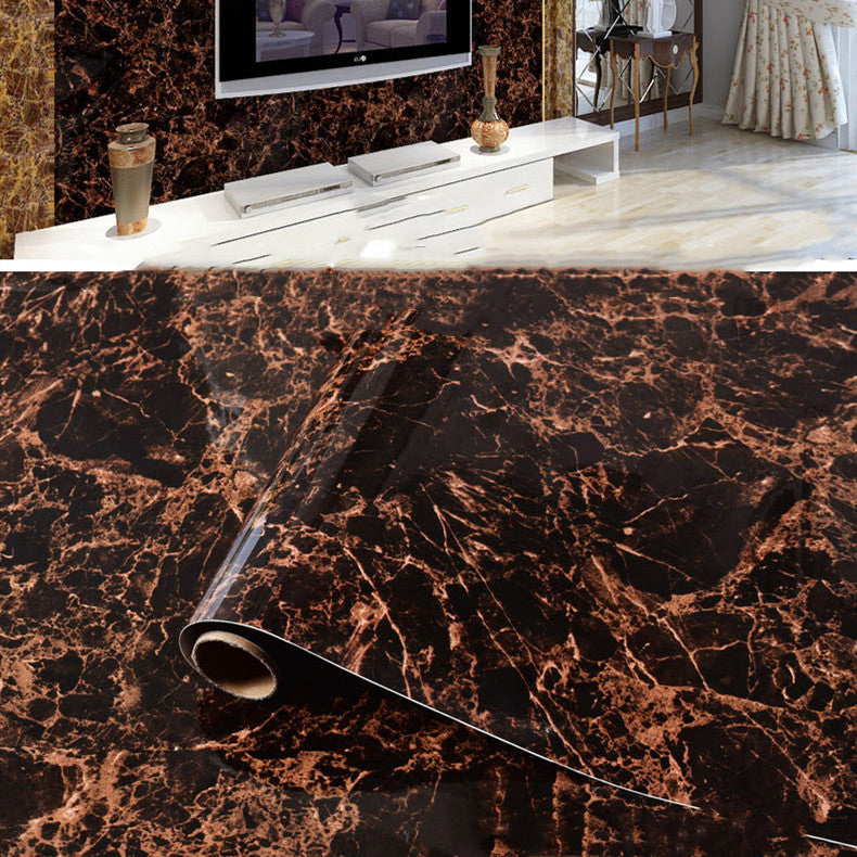 USA Local Imitation Marble Pattern Waterproof And High Temperature Resistant Kitchen Furniture Renovation Wallpaper