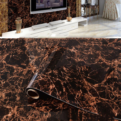 US Local Imitation Marble Pattern Waterproof And High Temperature Resistant Kitchen Furniture Renovation Wallpaper