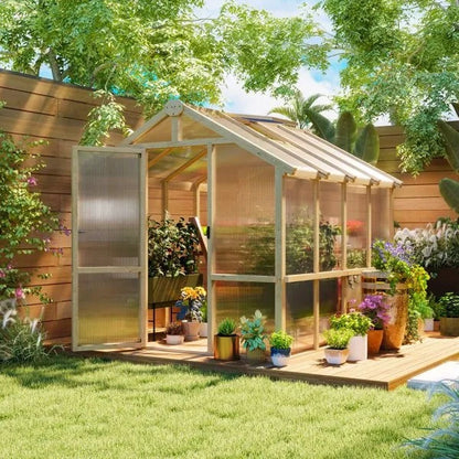 US Local Wooden Walk-in Greenhouse Kit  Amazon Shipping