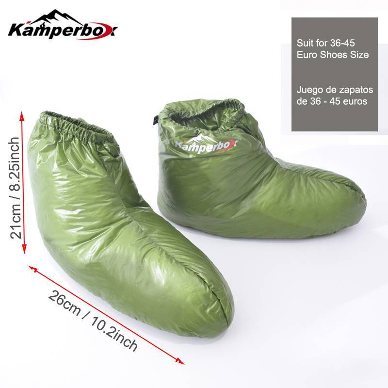 US Local Kamperbox Down Socks Camping Down Boots Sleeping Bags Camping Down Socks