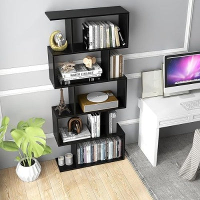 US Local Five Layer Simple Household White Bookshelf