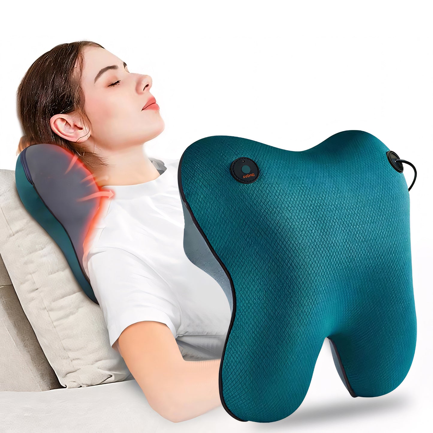 US Local Neck And Back Deep Acupressure Massager Full Body Massage Pillow Ideal Gift