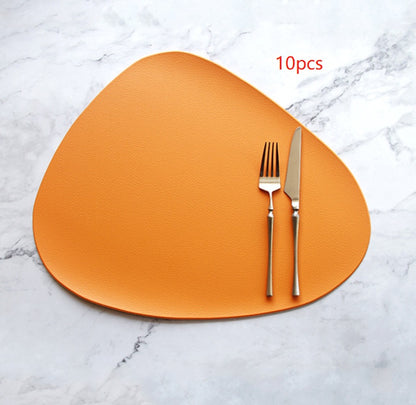 PU leather solid color placemat