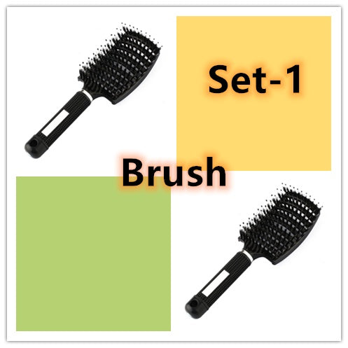US Local Hairbrush Anti Klit Brushy Haarborstel Women Detangler Hair Brush Bristle Nylon Scalp Massage  Teaser Hair Brush Comb