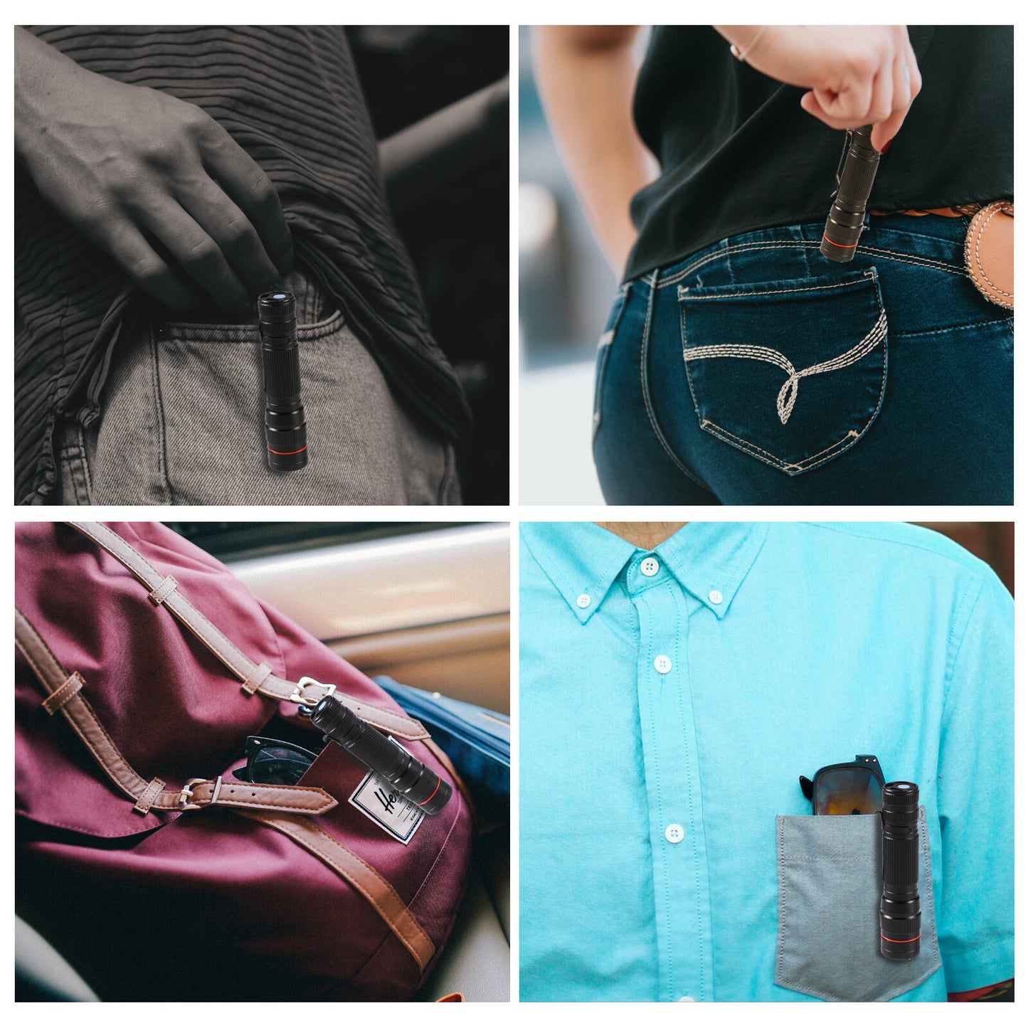 UK Local LED Military Flashlight USB Rechargeable Tactical Zoom Torch Most Powerful Mini Pen Light