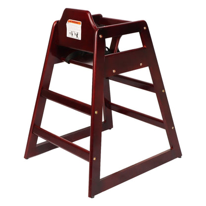 US Local Wooden Double Solid Wood Feeding, Eat & Grow Portable High, Easy To Clean Baby Booster Chair In Maho