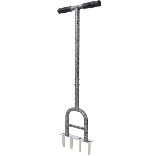 US Local Lawn Coring Aerator, 4 Corer Plug Aerator Tool With Soft Rubber Grip, Manual Grass Aerating Tool, Garden Tool & Cleaning Hand Tool For Loosening Soil And Improving Lawn Health