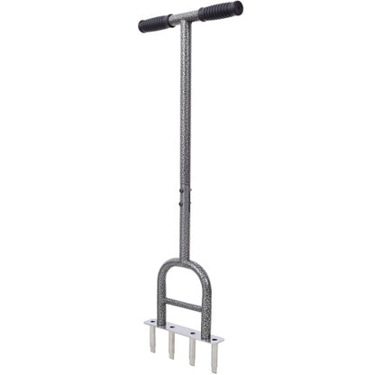 US Local Lawn Coring Aerator, 4 Corer Plug Aerator Tool With Soft Rubber Grip, Manual Grass Aerating Tool, Garden Tool & Cleaning Hand Tool For Loosening Soil And Improving Lawn Health