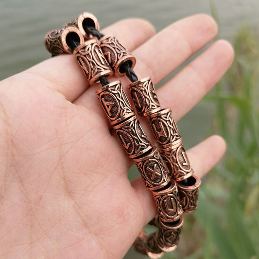 USA Local Set Of Viking Rune Beard Beads