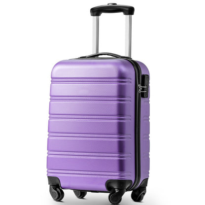 UK Local ABS Hard Shell Travel Trolley Suitcase 4 Wheel Luggage Set Hand Luggage, 20