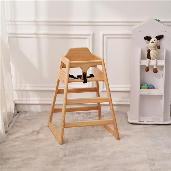 US Local Wooden Double-layer Solid Wood Baby Height Chair