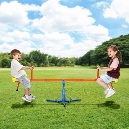 US Local Kids Seesaw 100 Lbs Capacity 360 Degrees Rotating Teeter Totter Aged 3+