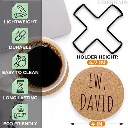 US Local Cork Coasters For Drinks Coasters Set Of 6 With Holder Funny Coasters For Adults Cup Coasters For Coffee Table Home Bar Wedding Absorbent Coasters Mat Cups Cool Decor Unique Coaster Gift