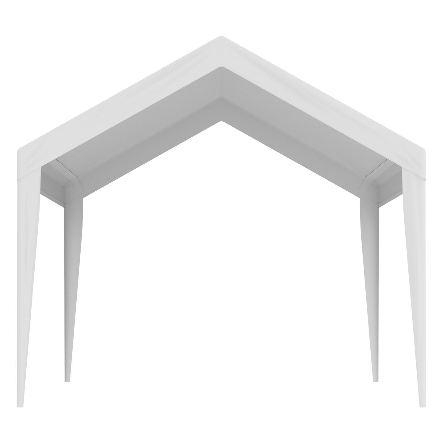 US Local VEVOR Carport Replacement Canopy Cover 10 X 20 Ft, Garage Top Tent Shelter Tarp Heavy-Duty Waterproof & UV Protected, Easy Installation With Ball Bungees,White Only Top Cover, Frame Not Include