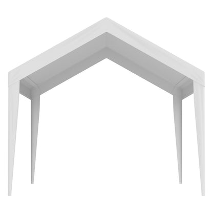 US Local VEVOR Carport Replacement Canopy Cover 10 X 20 Ft, Garage Top Tent Shelter Tarp Heavy-Duty Waterproof & UV Protected, Easy Installation With Ball Bungees,White Only Top Cover, Frame Not Include