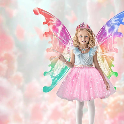 US Local Dream Wings Toy Gradient Ribbon Light Light Portable Fun And Cute Touch Girls Favorite Gift