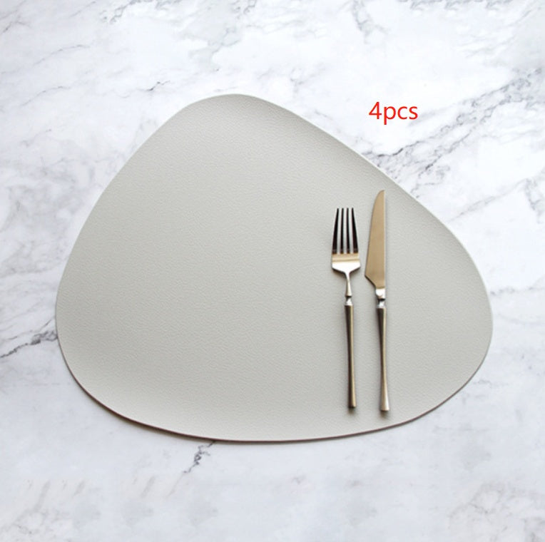 PU leather solid color placemat