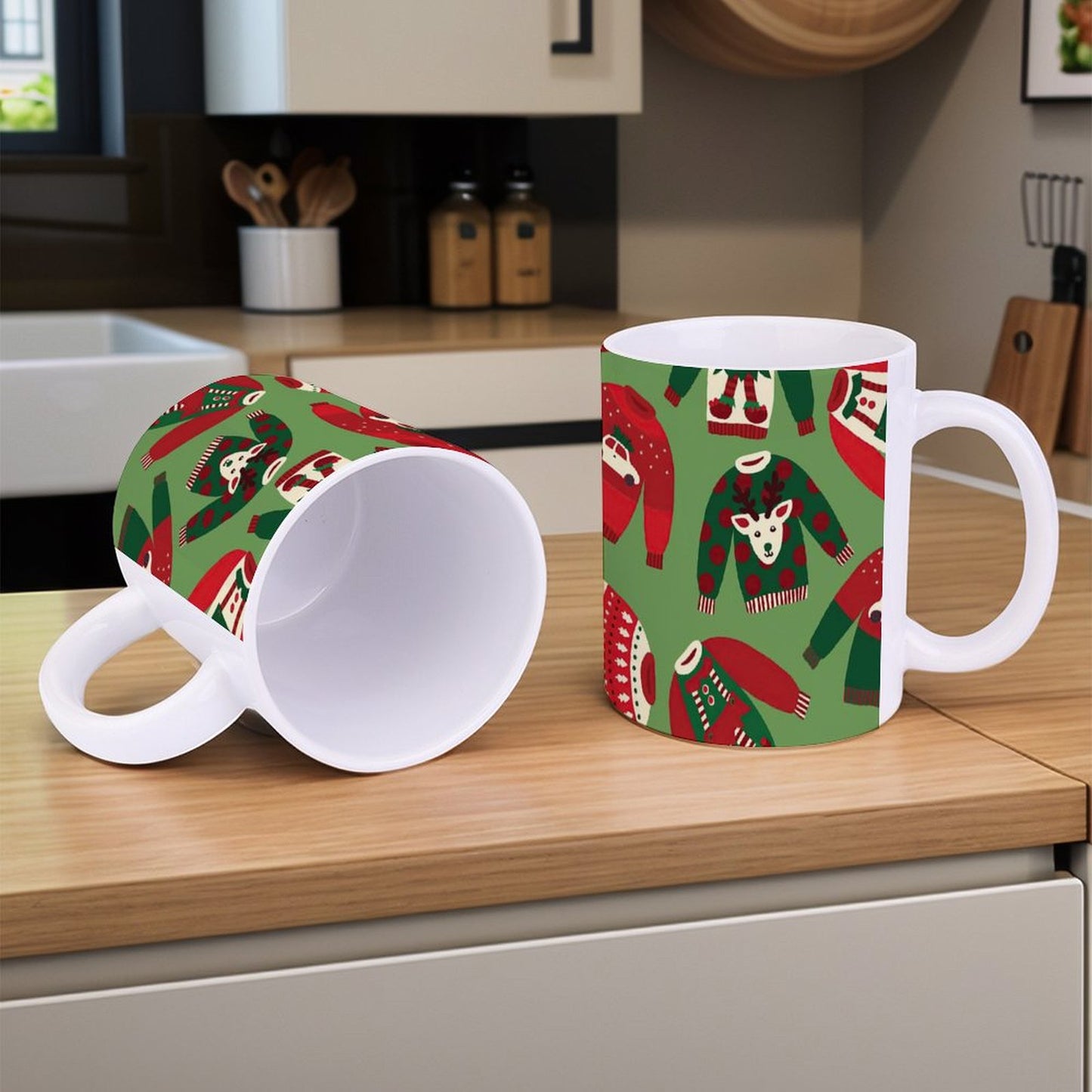 POD US Local White mug with full print, Christmas 0080