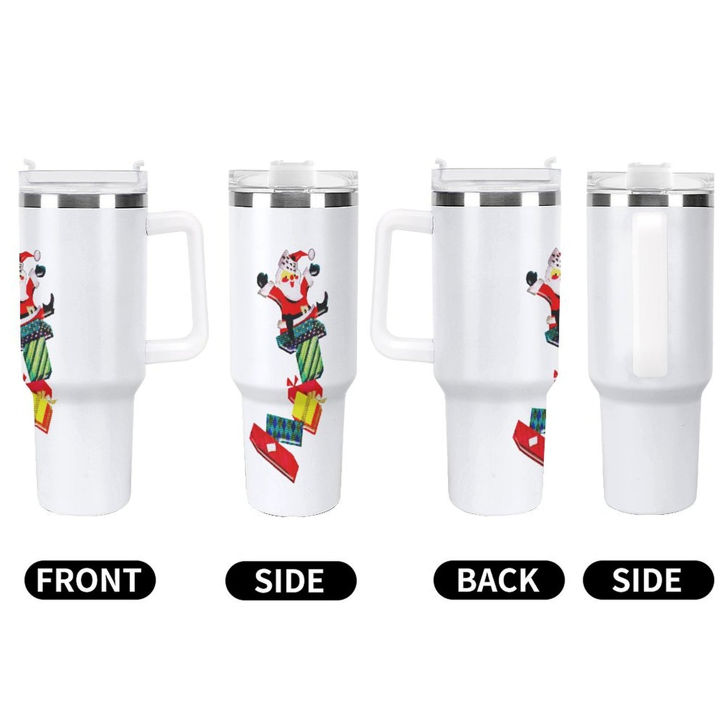 PHDT00156 POD US Local Tumbler 40 oz Large Capacity Car Cup Christmas, Santa