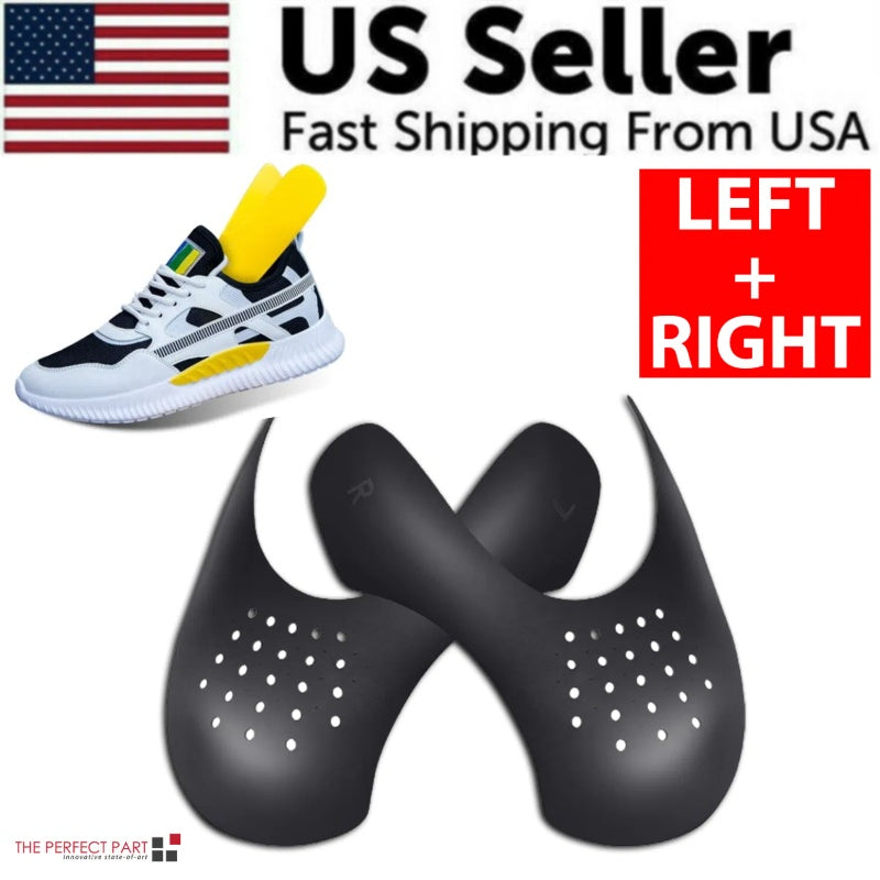 US Local Pair Sneaker Shoe Anti Crease Protector Decreaser Toe Force Creasing Shoes Cover